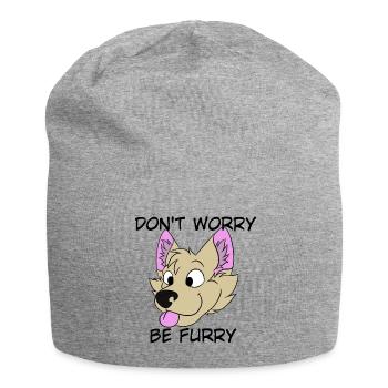 Ne vous inquiétez pas Soyez poilu - Bonnet en jersey - gris chiné - Devant