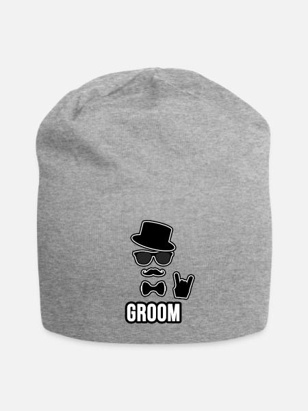 Cool Groom - Jersey-Beanie - Grau meliert