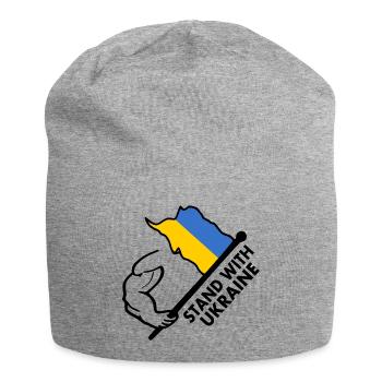 STAND WITH UKRAINE - Jersey-Beanie - Grau meliert - Vorne