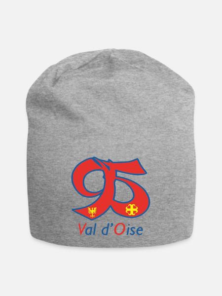 Val d'oise 95 - Bonnet en jersey - gris chiné