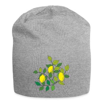 zitronen baum - Jersey-Beanie - Grau meliert - Vorne