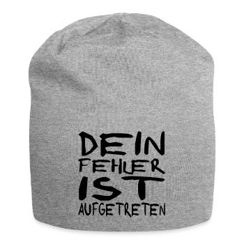 fehler aufgetreten - Jersey-Beanie - Grau meliert - Vorne