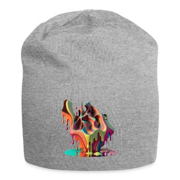 DRIPPY - Jersey Beanie - heather grey - Front