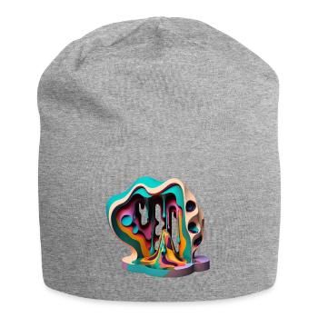 DRIPPY - Jersey Beanie - heather grey - Front