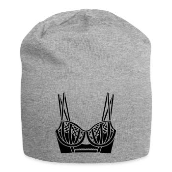 BH-Dessous-Logo für Geschäft oder Verkäufer - Jersey-Beanie - Grau meliert - Vorne