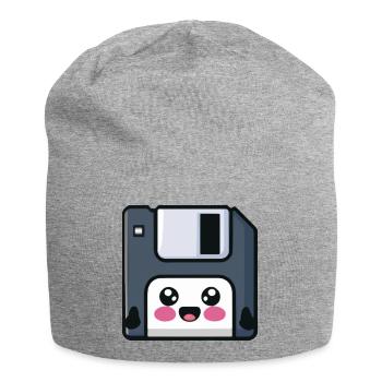 Disquette! Technologie nostalgique ! - Bonnet en jersey - gris chiné - Devant