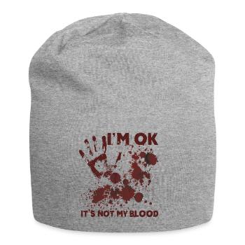 I'm ok - Jersey-Beanie - Grau meliert - Vorne