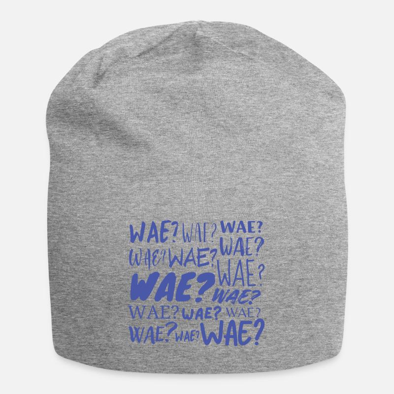 Wae? - Jersey-Beanie - Grau meliert
