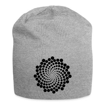 Swirl Point Spiral - Jersey Beanie - heather grey - Front