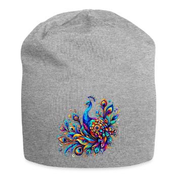 Paon - Bonnet en jersey - gris chiné - Devant