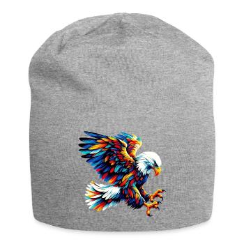 Eagle - Jersey Beanie - heather grey - Front