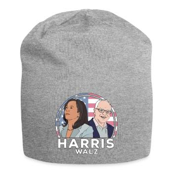 Élection de Harris Walz - Bonnet en jersey - gris chiné - Devant