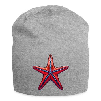 Étoile de mer - Bonnet en jersey - gris chiné - Devant