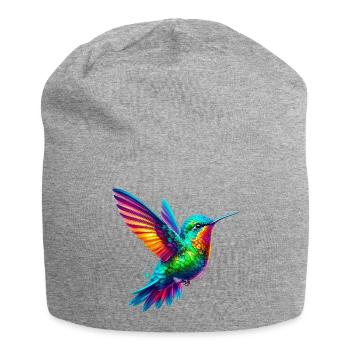 Kolibri - Jersey-Beanie - Grau meliert - Vorne
