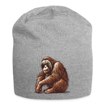 Orang-outan - Bonnet en jersey - gris chiné - Devant