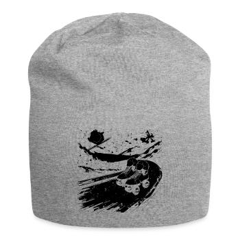 Roller Skating Drawing - Jersey Beanie - heather grey - Front
