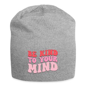 Soyez gentil avec votre - Bonnet en jersey - gris chiné - Devant