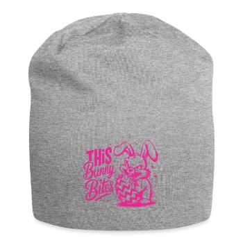 This Bunny Bites - Jersey-Beanie - Grau meliert - Vorne