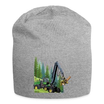 Harvester, harvester in the forest - Jersey Beanie - heather grey - Front