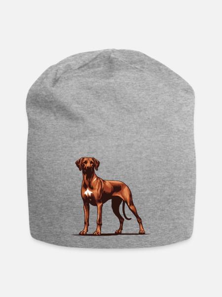 Rhodesian Ridgeback - Jersey-Beanie - Grau meliert