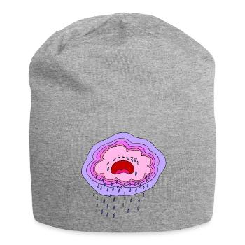 Collection Bébé Soleil d’Été 03 - Bonnet en jersey - gris chiné - Devant