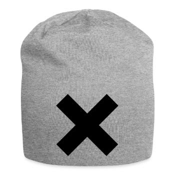 Cross - Jersey Beanie - heather grey - Front