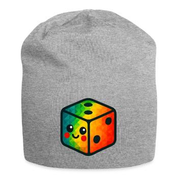 WPAP Polygon Kawaii Style Baby Toy Cube - Jersey Beanie - heather grey - Front