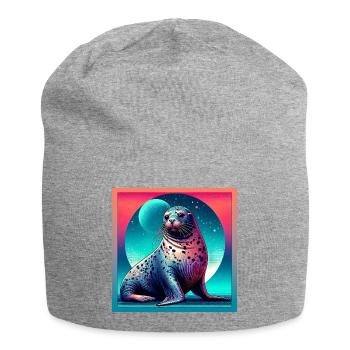 Siegel - Jersey-Beanie - Grau meliert - Vorne