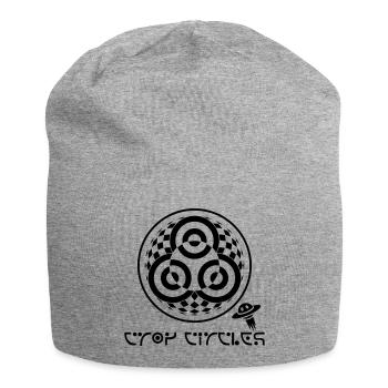 Crop Circle Trinity psychédélique - Bonnet en jersey - gris chiné - Devant