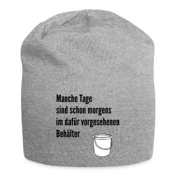 Day in the bucket - Jersey Beanie - heather grey - Front