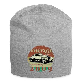 16. Geburtstag - Klassiker - Vintage since 10/2009 - Jersey-Beanie - Grau meliert - Vorne
