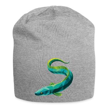 Anguille - Cool Low Poly Logo - Bonnet en jersey - gris chiné - Devant