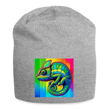 caméléon - Bonnet en jersey - gris chiné - Devant