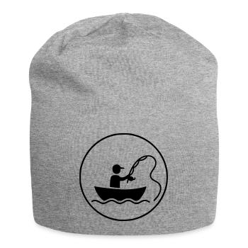 Fishing & Fishing | Petri Heil Hobby Logo - Jersey Beanie - heather grey - Front