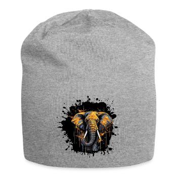 Elefant Splash - Jersey-Beanie - Grau meliert - Vorne