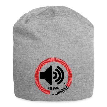 Niveau de volume - Bonnet en jersey - gris chiné - Devant