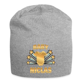 Nicholas - Jersey Beanie - heather grey - Front