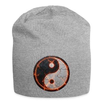 Ying_Yang_Full_Energy - Jersey-Beanie - Grau meliert - Vorne