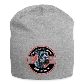 Riesenschnauzer Design - Jersey-Beanie - Grau meliert - Vorne