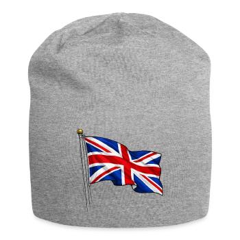 Great Britain England Flag - Jersey Beanie - heather grey - Front