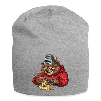 Grater Bear Cheese Crusher - Jersey Beanie - heather grey - Front