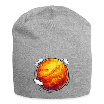 Planète néon martienne lumineuse - Bonnet en jersey - gris chiné - Devant