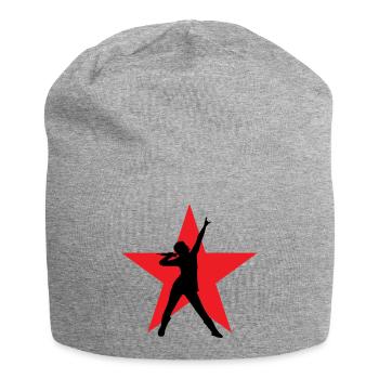 Singer - Singer - Song - Singing - Jersey Beanie - heather grey - Front