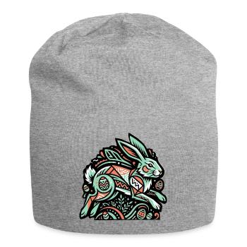 Easter Bunny Easter Bunny Eggs - Jersey Beanie - heather grey - Front