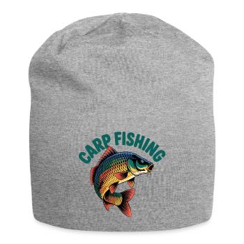 Pêche à la carpe - Bonnet en jersey - gris chiné - Devant