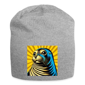 Siegel - Jersey-Beanie - Grau meliert - Vorne