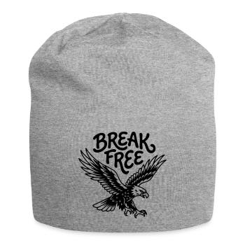 Freiheit - Jersey-Beanie - Grau meliert - Vorne