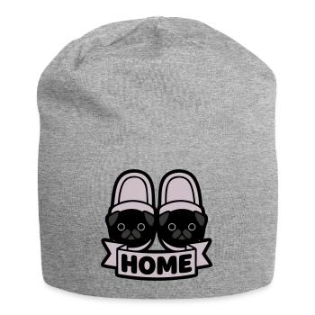 Bannière de la maison des Carlins - Bonnet en jersey - gris chiné - Devant