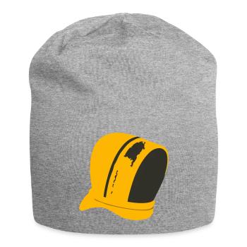 Imkerhut Bienen Schleier Imkerverein Hobbyimker - Jersey-Beanie - Grau meliert - Vorne