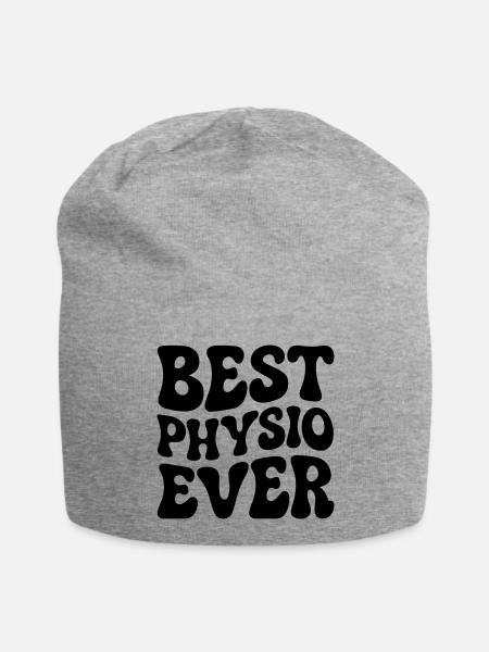 Bester Physiotherapeut - Jersey-Beanie - Grau meliert